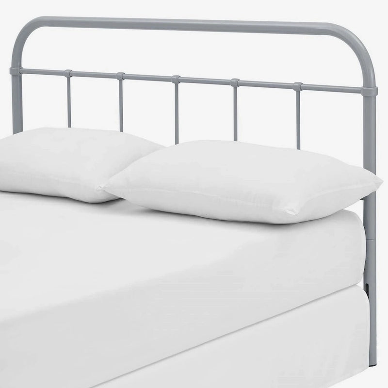 Tête de lit en métal gris Lomita Classic King Size