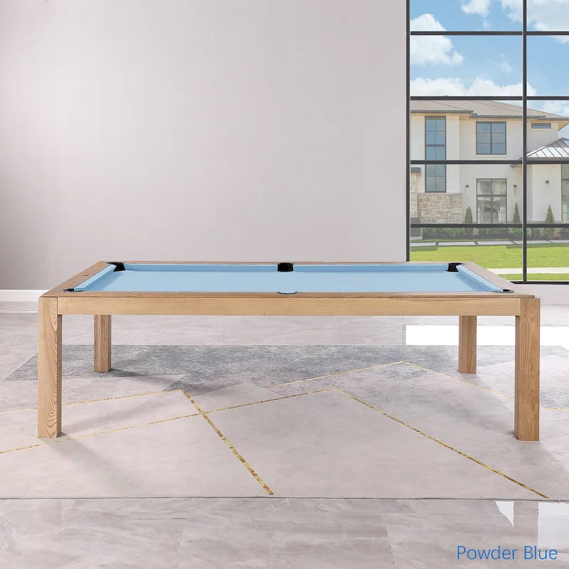 Table de billard convertible en table à manger Olivia 8 pieds Vintage Ash