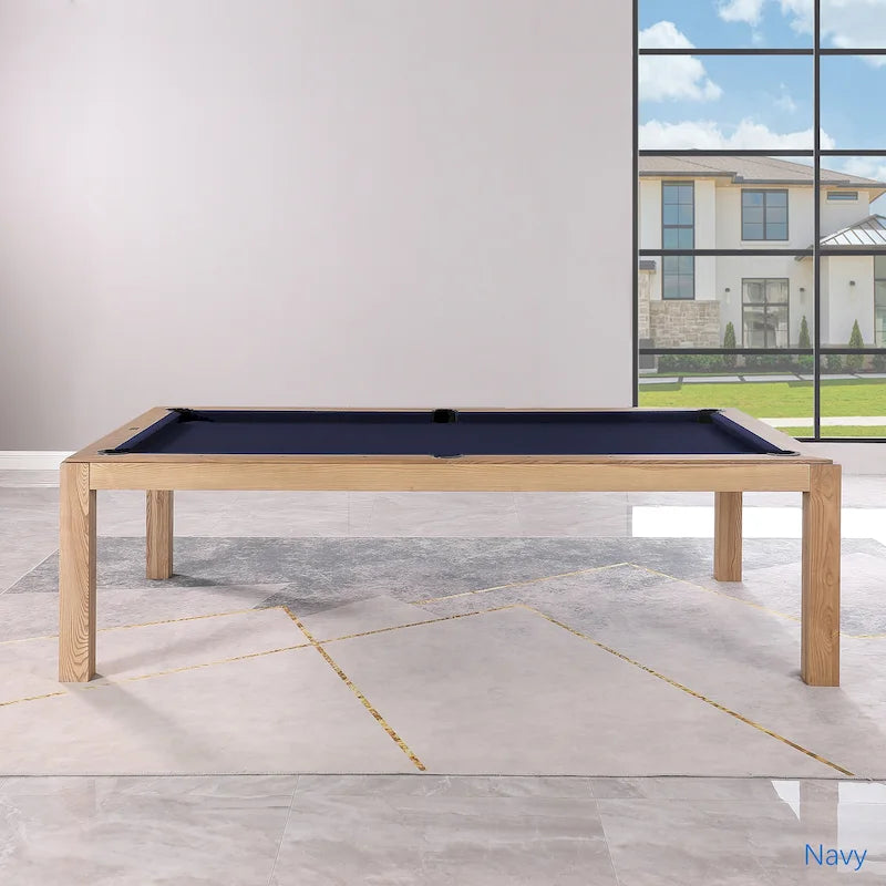 Table de billard convertible en table à manger Olivia 8 pieds Vintage Ash