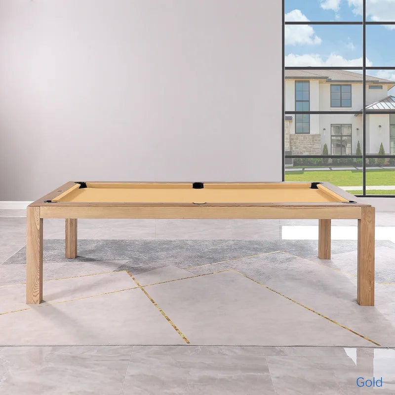 Table de billard convertible en table à manger Olivia 8 pieds Vintage Ash