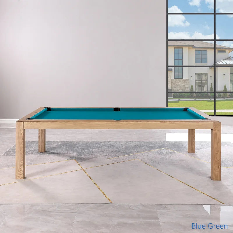 Table de billard convertible en table à manger Olivia 8 pieds Vintage Ash
