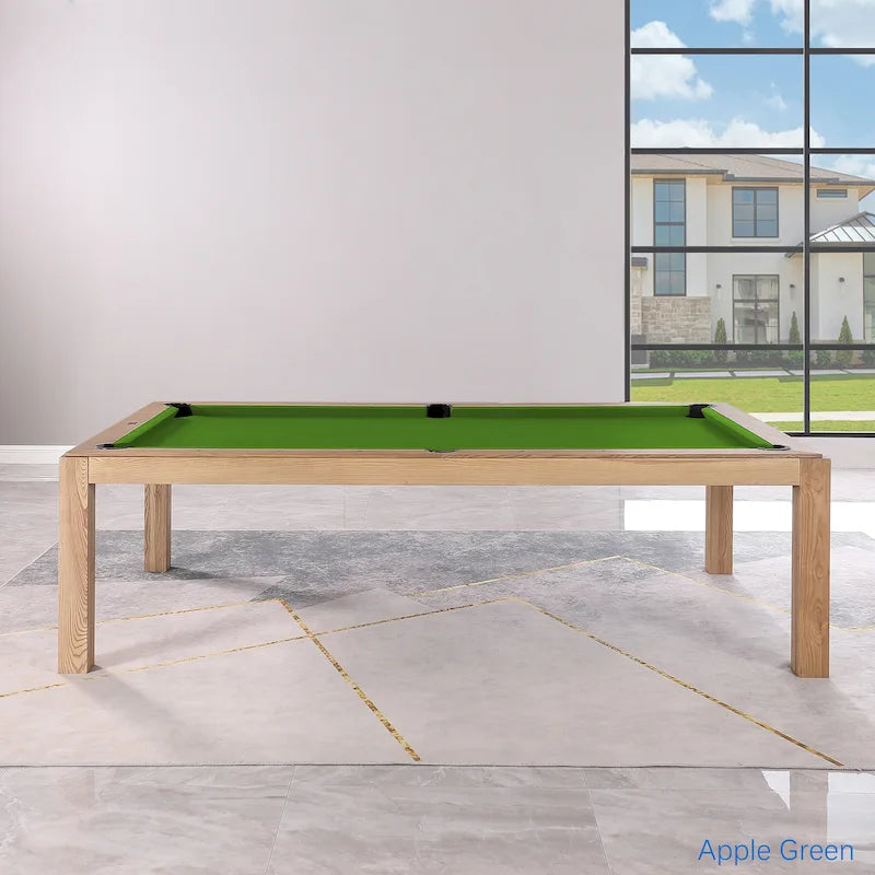 Table de billard convertible en table à manger Olivia 8 pieds Vintage Ash