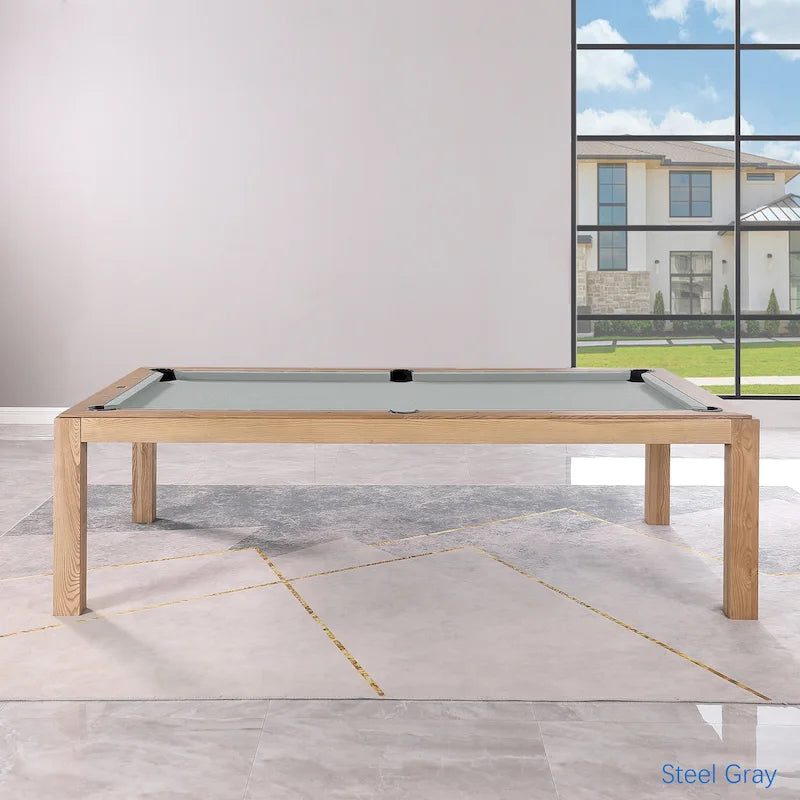 Table de billard convertible en table à manger Olivia 8 pieds Vintage Ash