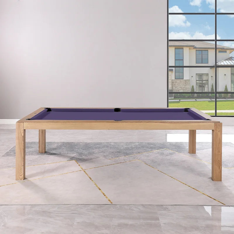 Table de billard convertible en table à manger Olivia 8 pieds Vintage Ash