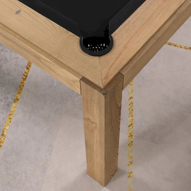 Table de billard convertible en table à manger Olivia 8 pieds Vintage Ash