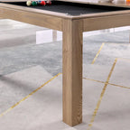 Table de billard convertible en table à manger Olivia 8 pieds Vintage Ash