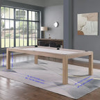 Table de billard convertible en table à manger Olivia 8 pieds Vintage Ash