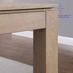 Table de billard convertible en table à manger Olivia 8 pieds Vintage Ash