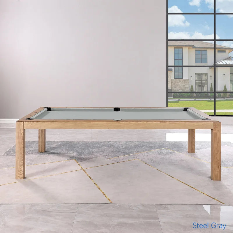 Table de billard convertible en table à manger Olivia 8 pieds Vintage Ash