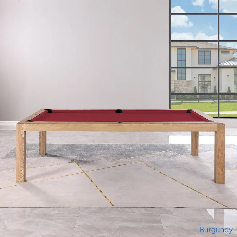 Table de billard convertible en table à manger Olivia 8 pieds Vintage Ash