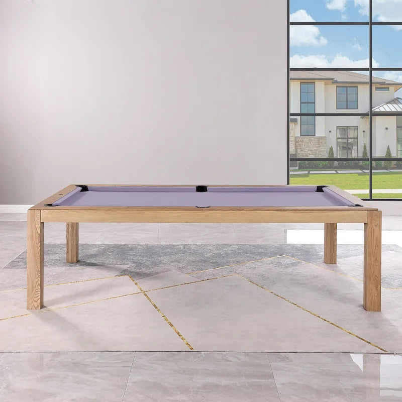 Table de billard convertible en table à manger Olivia 8 pieds Vintage Ash