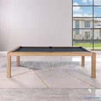 Table de billard convertible en table à manger Olivia 8 pieds Vintage Ash