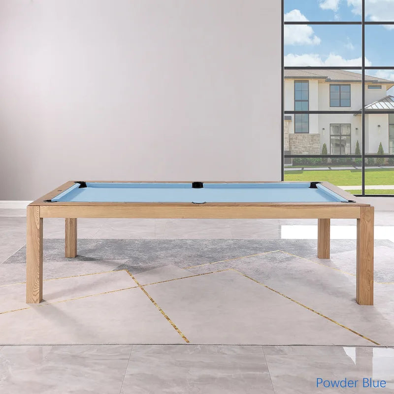 Table de billard convertible en table à manger Olivia 8 pieds Vintage Ash