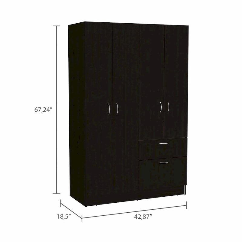 Armoire Habana, Deux Armoires, Un Tiroir - N/A