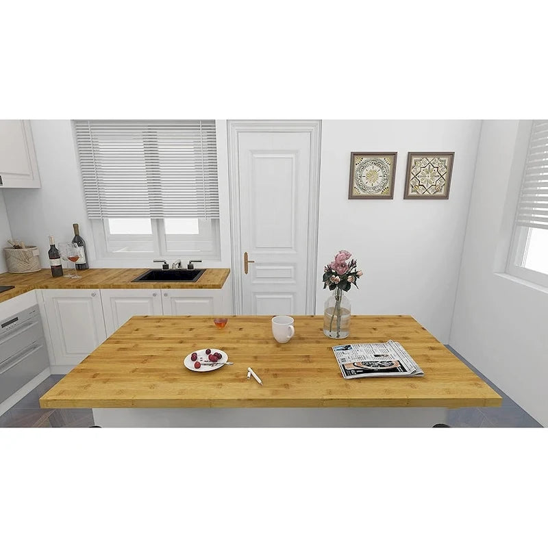 Table d'appoint de cuisine en bambou naturel écologique