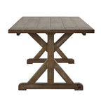 Table de ferme sur tréteaux Paloma en bois recyclé par