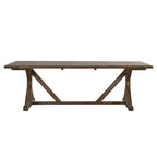 Table de ferme sur tréteaux Paloma en bois recyclé par