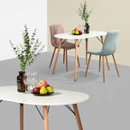 HomyLin Table à Manger Rectangulaire Blanche de 120 cm pour 4 à 6 Personnes