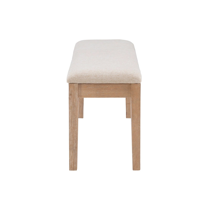 Banc de salle à manger en bois massif Dolan Farmhouse