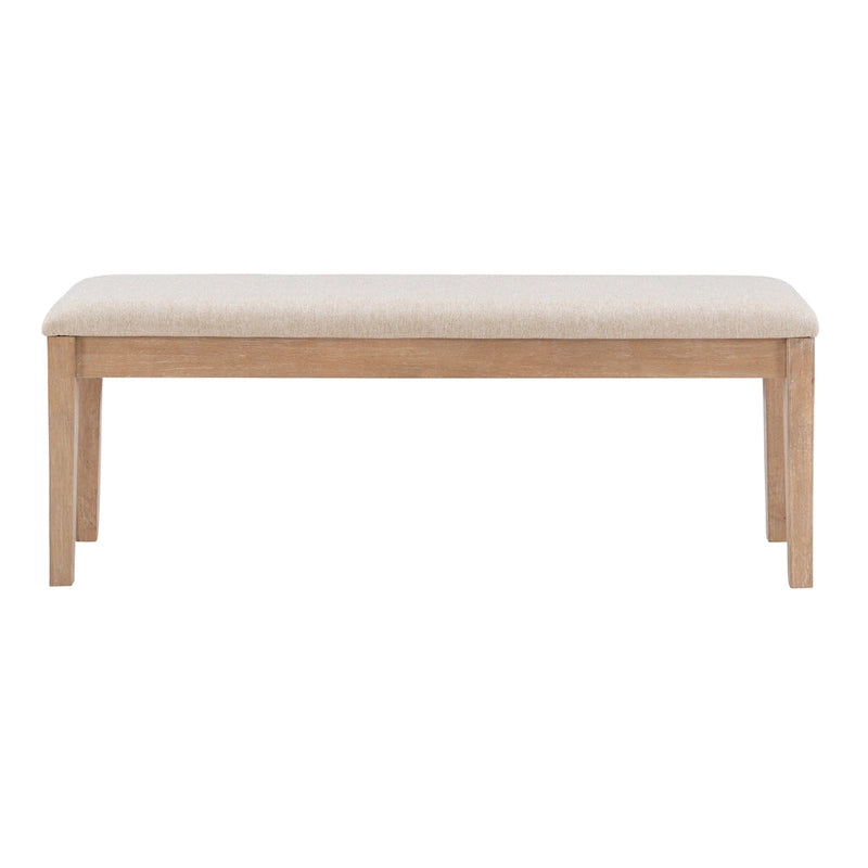Banc de salle à manger en bois massif Dolan Farmhouse