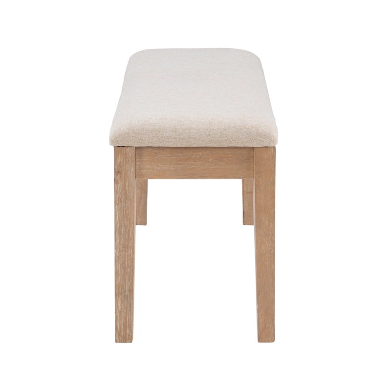 Banc de salle à manger en bois massif Dolan Farmhouse