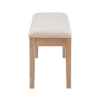 Banc de salle à manger en bois massif Dolan Farmhouse