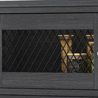 Buffet de ferme avec rangement, bahut 2 tiroirs pour cuisine et salle à manger