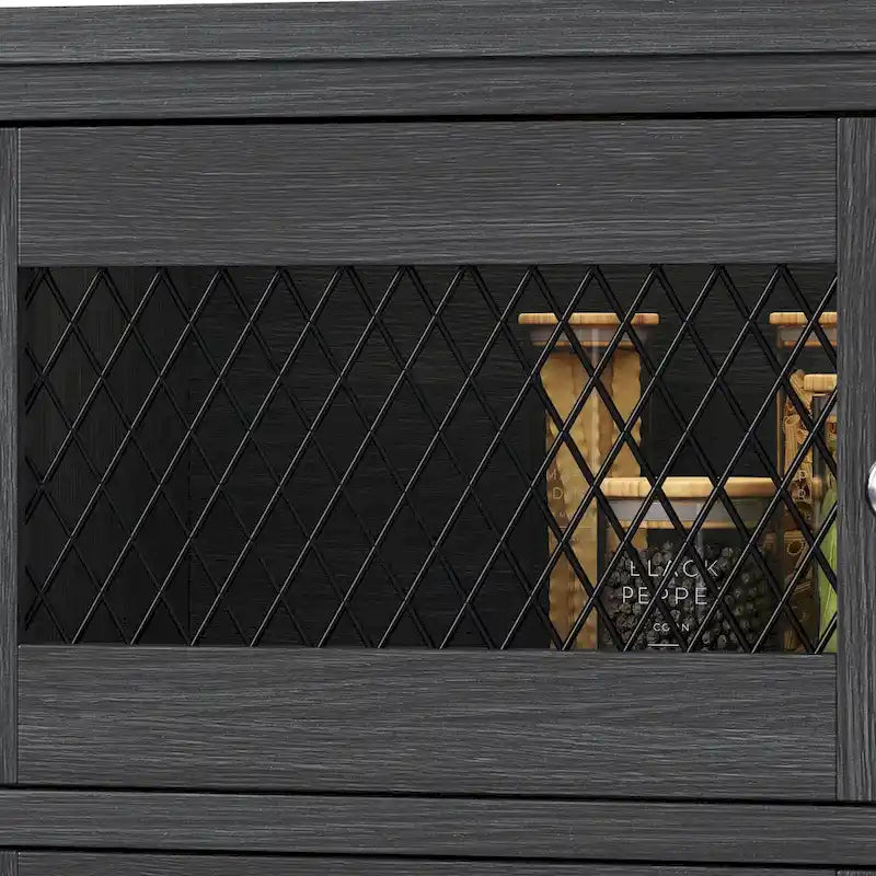 Buffet de ferme avec rangement, bahut 2 tiroirs pour cuisine et salle à manger