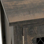 Buffet de ferme avec rangement, bahut 2 tiroirs pour cuisine et salle à manger