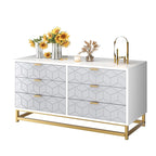 Commode 6 tiroirs pour chambre à coucher au style moderne