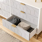Commode 6 tiroirs pour chambre à coucher au style moderne
