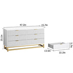 Commode 6 tiroirs pour chambre à coucher au style moderne