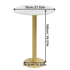 Table de bistrot/bar haute ronde pour entreprise, café commercial