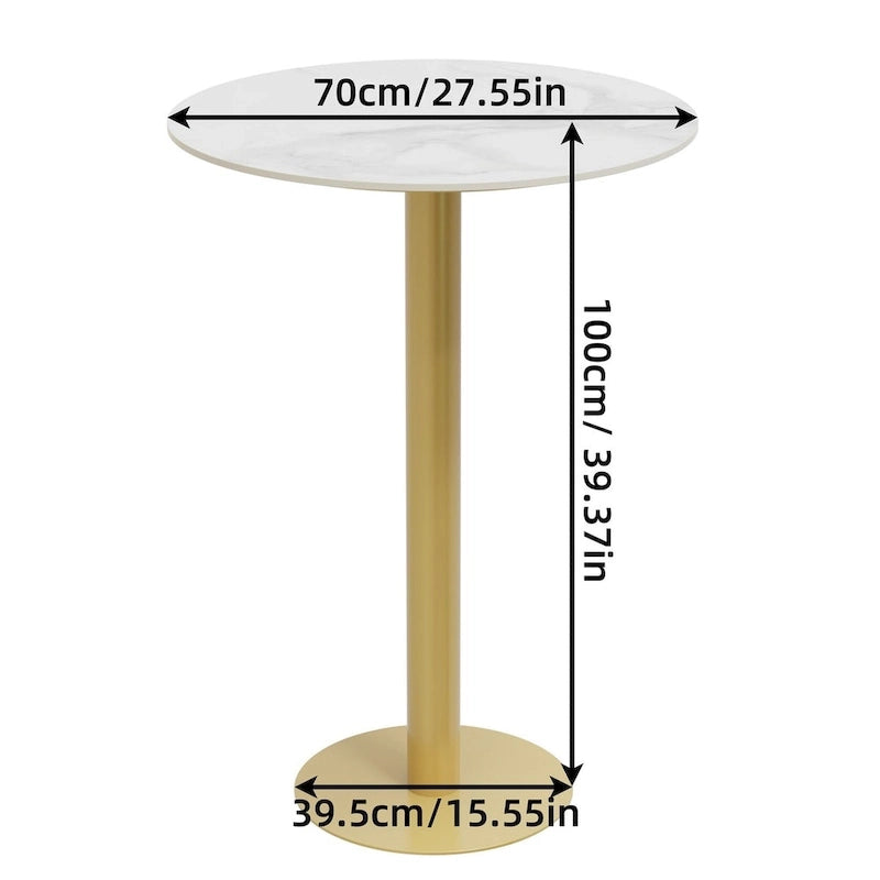 Table de bistrot/bar haute ronde pour entreprise, café commercial