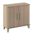 Armoire de rangement compacte Somerset avec portes et étagères par
