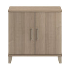 Armoire de rangement compacte Somerset avec portes et étagères par