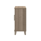 Armoire de rangement compacte Somerset avec portes et étagères par