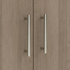 Armoire de rangement compacte Somerset avec portes et étagères par