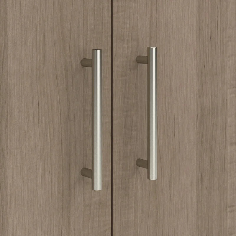 Armoire de rangement compacte Somerset avec portes et étagères par