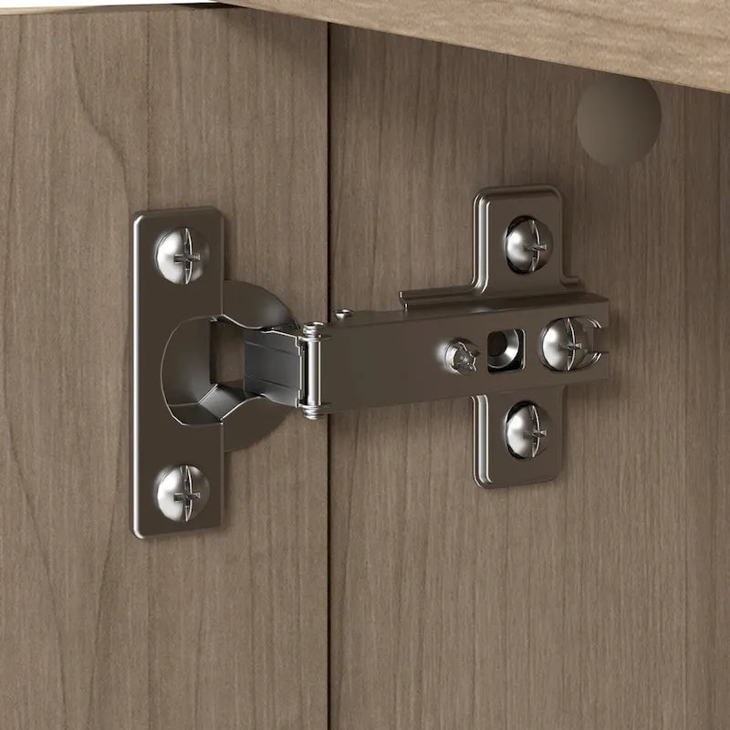 Armoire de rangement compacte Somerset avec portes et étagères par