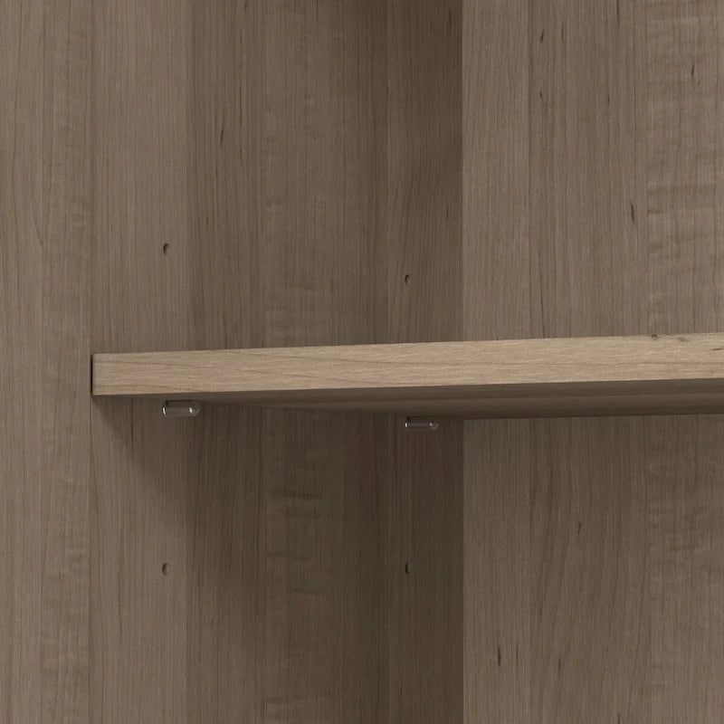 Armoire de rangement compacte Somerset avec portes et étagères par