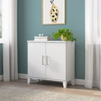 Armoire de rangement compacte Somerset avec portes et étagères par