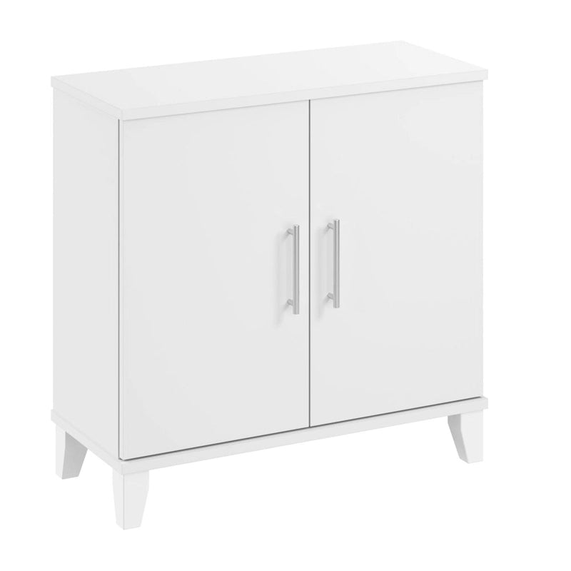 Armoire de rangement compacte Somerset avec portes et étagères par