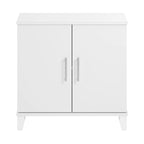 Armoire de rangement compacte Somerset avec portes et étagères par