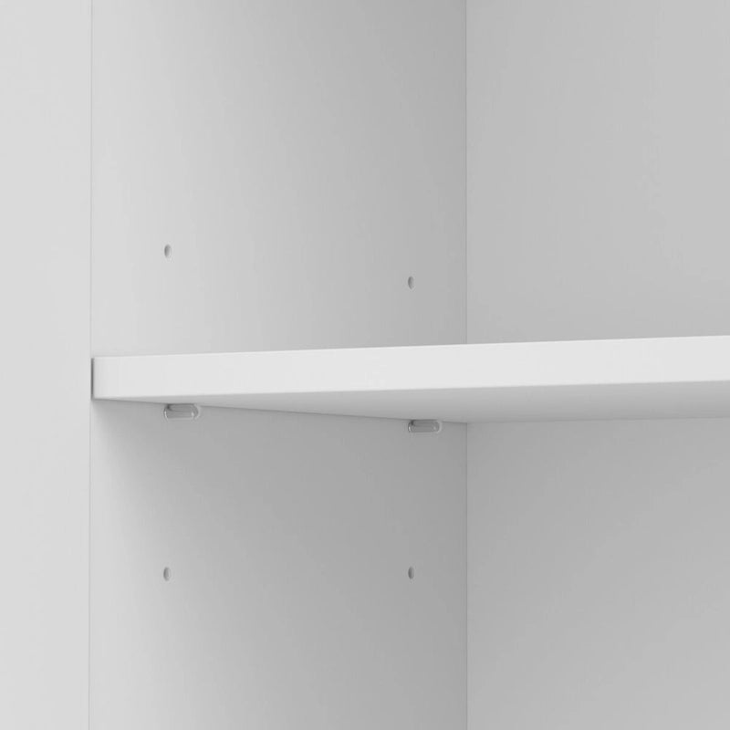 Armoire de rangement compacte Somerset avec portes et étagères par