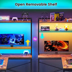 Bureau de jeu en L réversible de 45,3 po, petit bureau d'angle