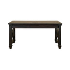 Bureau d'écriture traditionnel en bois, marron foncé