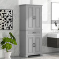 Meuble de rangement de salle de bain avec portes et tiroir