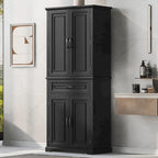 Meuble de rangement de salle de bain avec portes et tiroir