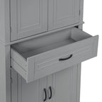 Meuble de rangement de salle de bain avec portes et tiroir
